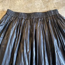 画像6: SHINY BLACK COLOR DESIGN TIERED VOLUME SKIRT / W26~W35 (6)