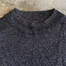 画像6: MOCK NECK METALLIC COLOR DESIGN KNIT L/S TOPS / Ladies M (6)