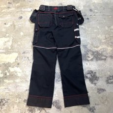 画像2: MULTI POCKET COLOR STITCH WORK PANTS / W33 (2)