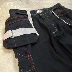 画像3: MULTI POCKET COLOR STITCH WORK PANTS / W33 (3)