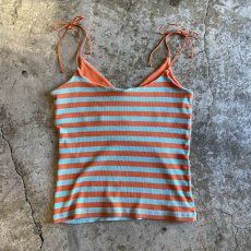 画像2: COLOR BORDER DESIGN CAMISOLE / Ladies M (2)