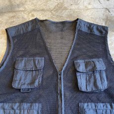 画像5: BLACK COLOR DESIGN MESH FISHING VEST / Ladies M (5)