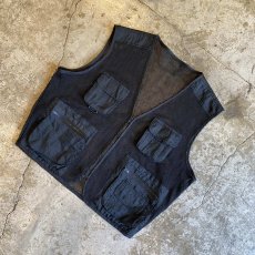 画像4: BLACK COLOR DESIGN MESH FISHING VEST / Ladies M (4)