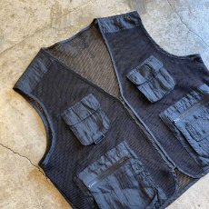 画像3: BLACK COLOR DESIGN MESH FISHING VEST / Ladies M (3)