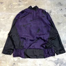 画像2: COLOR SWITCHED WASHER DESIGN SILK JACKET / Mens S(L) (2)