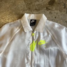 画像7: 【NIKE】WHITE LUSTER COLOR SHEER DESIGN ZIP UP JACKET / Ladies M (7)