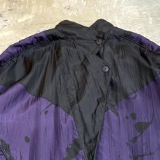 画像10: COLOR SWITCHED WASHER DESIGN SILK JACKET / Mens S(L) (10)