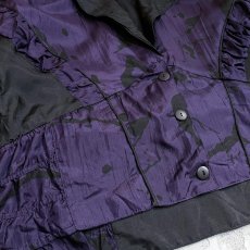 画像5: COLOR SWITCHED WASHER DESIGN SILK JACKET / Mens S(L) (5)