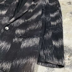 画像6: ALL OVER PATTERN HANDWOVEN TAILORED JACKET / Mens L / MADE IN USA (6)