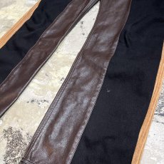 画像6: MATERIAL SWITCHED PATTERN STRAIGHT PANTS / W31 / MADE IN ITARY (6)