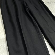 画像5: OLD【GUCCI】BLACK COLOR TAPERED SILHOUETTE SLACKS / W33 / MADE IN ITARY (5)