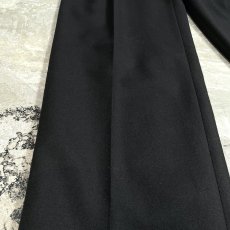 画像7: OLD【GUCCI】BLACK COLOR TAPERED SILHOUETTE SLACKS / W33 / MADE IN ITARY (7)