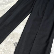 画像6: OLD【GUCCI】BLACK COLOR TAPERED SILHOUETTE SLACKS / W33 / MADE IN ITARY (6)