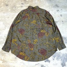 画像2: ALL OVER BOTANICAL GRAPHIC PATTERN L/S SHIRT / Mens L (2)