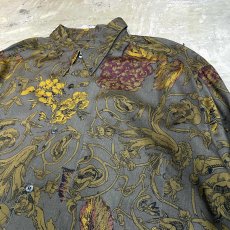 画像4: ALL OVER BOTANICAL GRAPHIC PATTERN L/S SHIRT / Mens L (4)