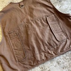 画像10: BROWN COLOR 13 POCKET DESIGN FISHING VEST / Ladies L (10)