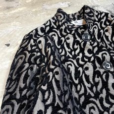 画像3: 【GIVENCHY】ALL OVER PATTERN JACQUARD STAND COLLAR JACKET / Mens S (3)