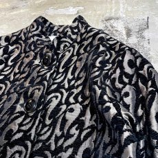 画像4: 【GIVENCHY】ALL OVER PATTERN JACQUARD STAND COLLAR JACKET / Mens S (4)