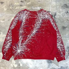 画像2: LAME MIX HAND SPLASH PAINTED SWEAT / Mens L (2)