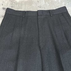 画像10: SIDE STUDS DECORATIVE GRAY COLOR SLACKS / W30 (10)