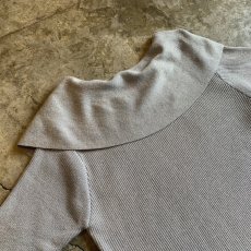 画像7: SILVER GLITTER COLOR DESIGN COLLAR KNIT TOPS / Ladies M (7)