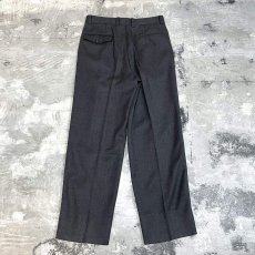 画像2: SIDE STUDS DECORATIVE GRAY COLOR SLACKS / W30 (2)