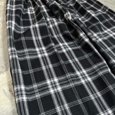 画像5: ALL OVER CHECK PATTERN WIDE SILHOUETTE PANTS / FREE (5)