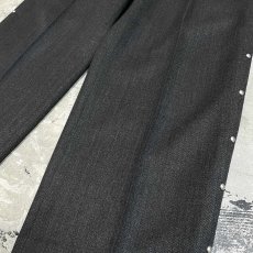 画像6: SIDE STUDS DECORATIVE GRAY COLOR SLACKS / W30 (6)