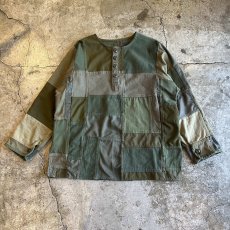 画像1: 【Wiz&Witch】"UNITED" PATCHWORK MILITARY L/S TOPS / OS (1)