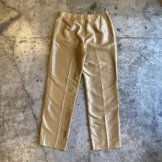 画像2: COLOR LUSTER DESIGN SLACKS PANTS / W30 (2)