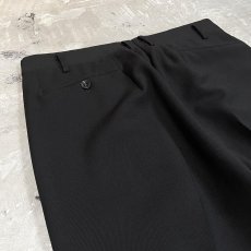 画像9: SIDE LINE EMBROIDERY BKACK COLOR SLACKS / W31 (9)