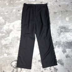 画像1: SIDE STUDS DECORATIVE STRIPE PATTERN SLACKS / W30 (1)