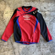 画像1:  【UMBRO】3 COLOR PATCHWORK PATTERN DESIGN L/S GAME TOPS / Ladies L  (1)