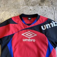 画像7:  【UMBRO】3 COLOR PATCHWORK PATTERN DESIGN L/S GAME TOPS / Ladies L  (7)