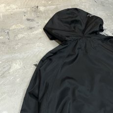 画像9: "BEAR ATHLETIC" EMBROIDERY BLACK ANORAK PARKA / Mens S (9)