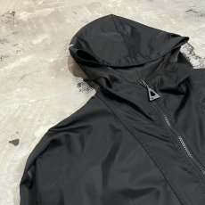 画像3: "BEAR ATHLETIC" EMBROIDERY BLACK ANORAK PARKA / Mens S (3)