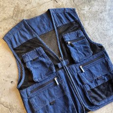 画像3: 8 POCKET DESIGN MESH FISHING VEST / Ladies L (3)