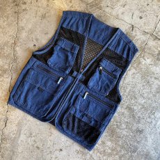 画像4: 8 POCKET DESIGN MESH FISHING VEST / Ladies L (4)