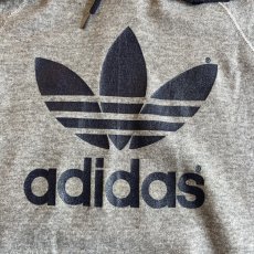 画像9: 80's【adidas】TWO COLOR FRONT PRINTED DESIGN L/S SWEAT HOODIE / Ladies L / MADE IN USA (9)