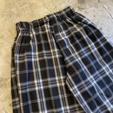 画像11: ALL OVER CHECK PATTERN MONOCHROME COLOR WIDE DESIGN PANTS / FREE~W36 (11)