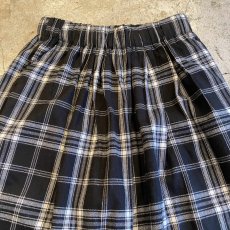 画像7: ALL OVER CHECK PATTERN MONOCHROME COLOR WIDE DESIGN PANTS / FREE~W36 (7)