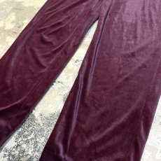 画像6: STRAIGHT SILHOUETTE COLOR VELOUR PANTS / W26~W32 (6)