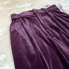 画像3: STRAIGHT SILHOUETTE COLOR VELOUR PANTS / W26~W32 (3)