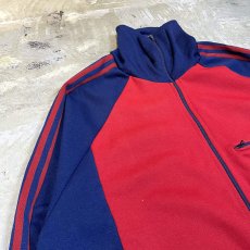 画像3: OLD【adidas】BICOLOR LOGO EMBROIDERY TRACK JACKET / Mens L / MADE IN FRENCH (3)