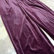 画像5: STRAIGHT SILHOUETTE COLOR VELOUR PANTS / W26~W32 (5)