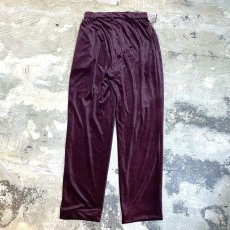 画像2: STRAIGHT SILHOUETTE COLOR VELOUR PANTS / W26~W32 (2)