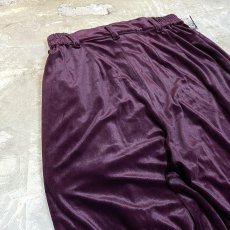 画像9: STRAIGHT SILHOUETTE COLOR VELOUR PANTS / W26~W32 (9)