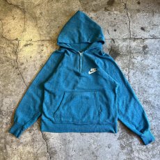 画像1: 70's【NIKE】HALF ZIP DESIGN COLOR SWEAT HOODIE / Ladies M(SM) / MADE IN USA (1)