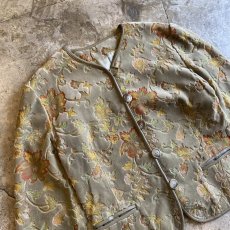 画像3: FLORAL ALL OVER PATTERN DESIGN VELVET JACKET / Ladies M (3)