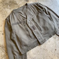 画像3: NO COLLAR MILITARY SHORT DESIGN JACKET / Ladies M (3)